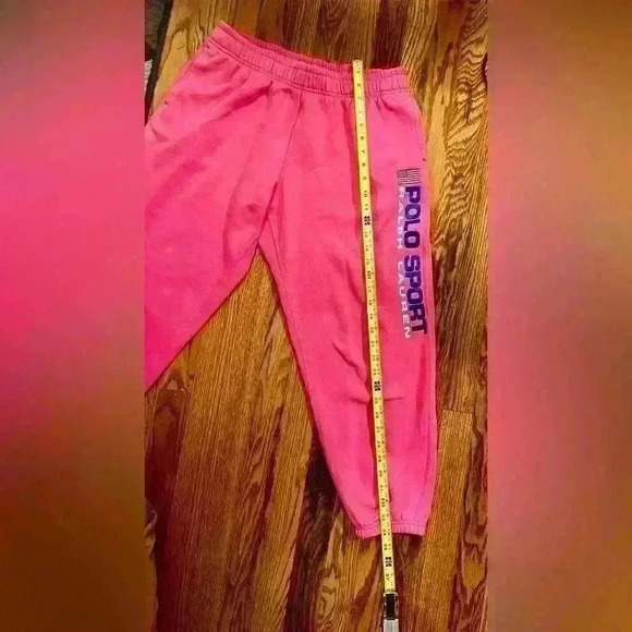 POLO RALPH LAUREN SPORT - PINK SWEATPANTS. SIZE LARGE - Picture 8 of 10
